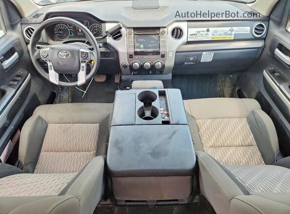 5TFUM5F11KX080261 2019 TOYOTA TUNDRA White Вид щитка приладів