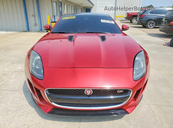 SAJWA6AT1G8K27083 2016 JAGUAR F-TYPE Red Vista trasera