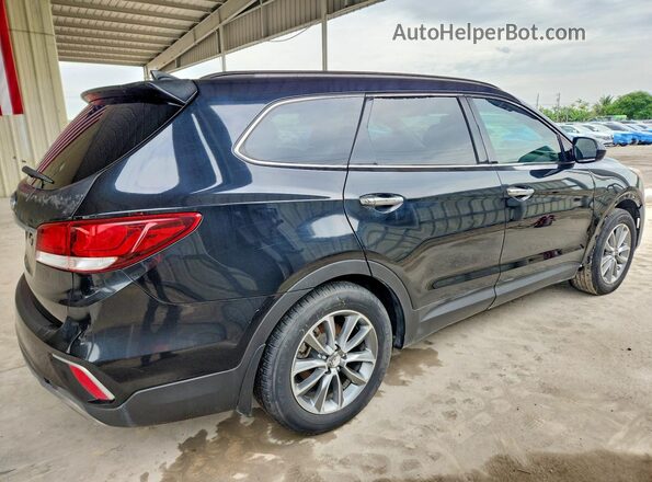 KM8SM4HF5JU278069 2018 HYUNDAI SANTA Черный Передняя правая четверть