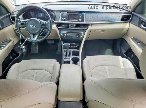 5XXGT4L12GG055267 2016 KIA OPTIMA Gray Vista del cuadro de instrumentos