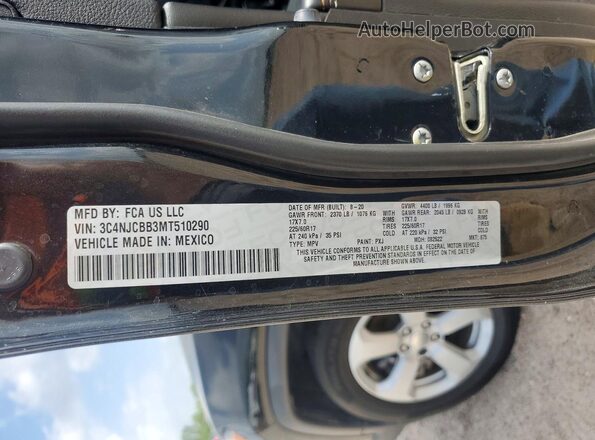 3C4NJCBB3MT510290 2021 JEEP COMPASS Black სალონის 360-გრადუსიანი ხედი