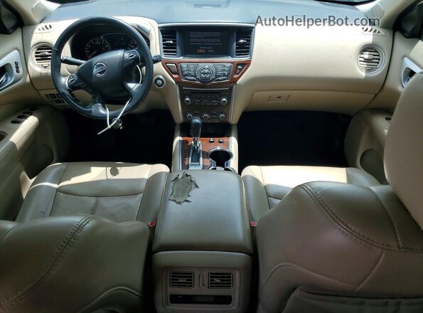 5N1DR2MN9KC607570 2019 NISSAN PATHFINDER Белый Вид щитка приборов