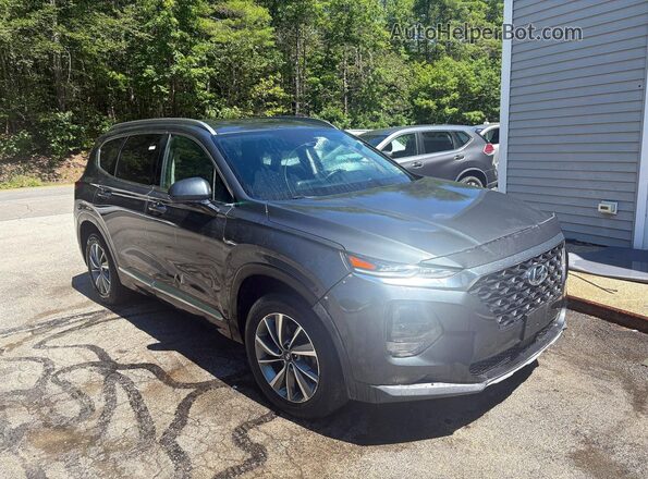 5NMS3CAD2KH040165 2019 HYUNDAI SANTA Gray Trasero izquierdo