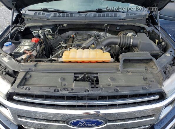 1FTEW1C51JFC66093 2018 FORD F150 Blue Вид підкапотного простору
