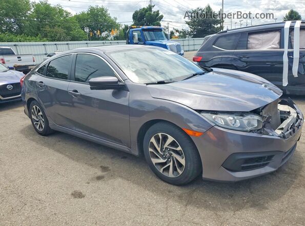 19XFC2F71JE035821 2018 HONDA CIVIC Gray 