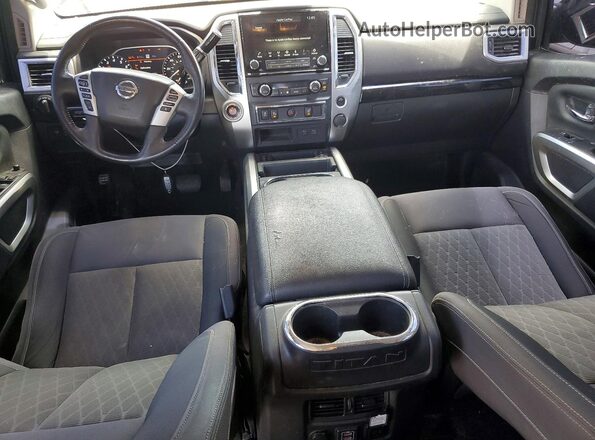 1N6AA1EFXMN526517 2021 NISSAN TITAN Black Widok zestawu wskaźników