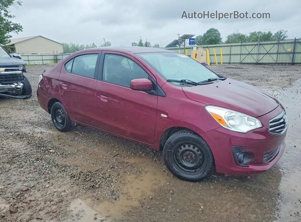 ML32F3FJ1JHF15171 2018 MITSUBISHI MIRAGE Maroon Вид спереду