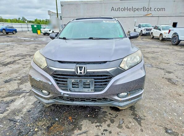 3CZRU6H71GM714799 2016 HONDA HR-V Gray Rear view