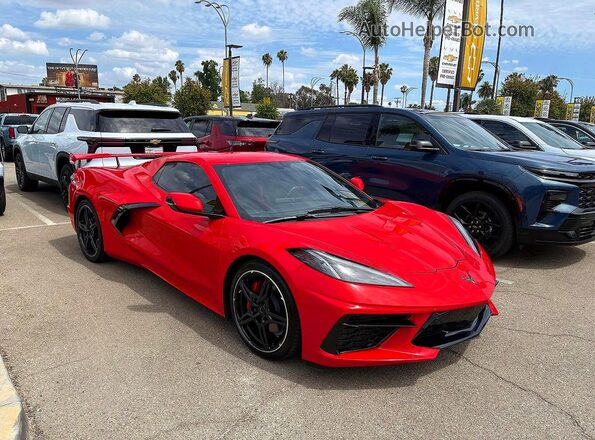 1G1Y83D42L5115760 2020 CHEVROLET CORVETTE Красный Задняя левая четверть