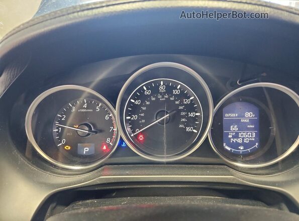 JM1GJ1U57G1411567 2016 MAZDA 6 Blue Widok tylnych siedzeń