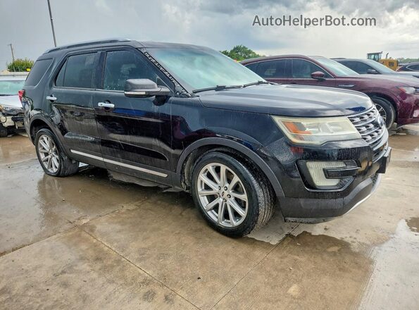 1FM5K7F81GGC85794 2016 FORD EXPLORER Black Widok z przodu