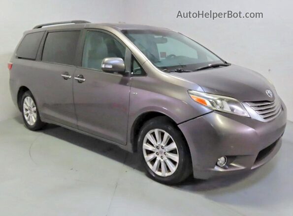5TDDK3DC4GS137600 2016 TOYOTA SIENNA Серый Задняя левая четверть
