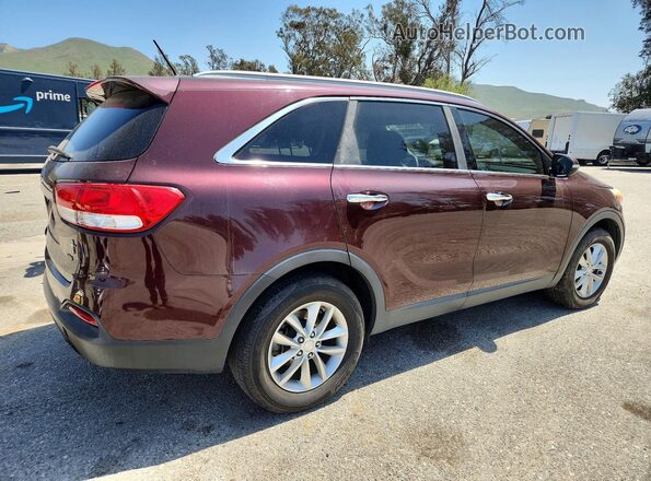 5XYPG4A36GG125583 2016 KIA SORENTO Burgundy 
