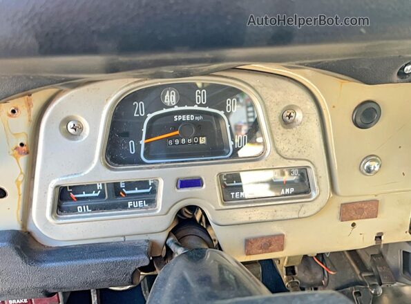 280634 1978 TOYOTA LAND CRUISER Бежевый Вид щитка приборов