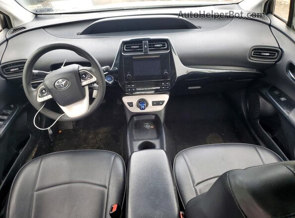 JTDKBRFU4H3035166 2017 TOYOTA PRIUS Cream Instrument cluster view