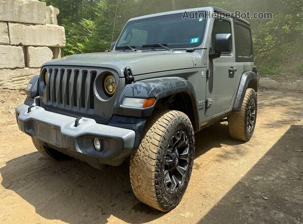 1C4GJXAN7JW221947 2018 JEEP WRANGLER Gray Trasero derecho