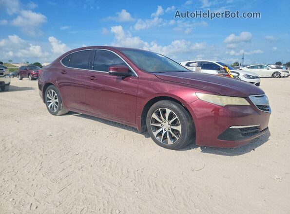 19UUB1F38GA007867 2016 ACURA TLX Burgundy Front view