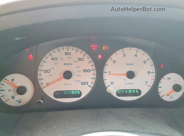 2B8GP44341R204941 2001 DODGE GRAND Black Սարքավորումների վահանակի տեսք