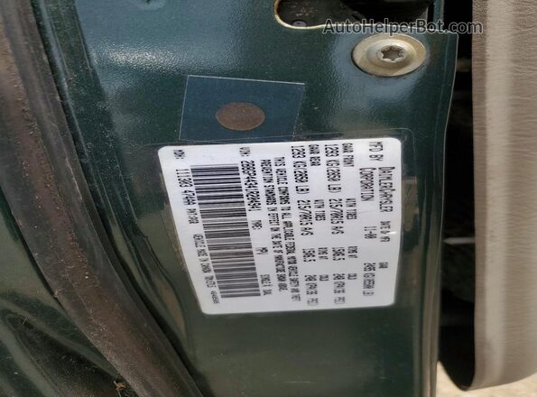 2B8GP44341R204941 2001 DODGE GRAND Black VIN կոդի պիտակի տեսք