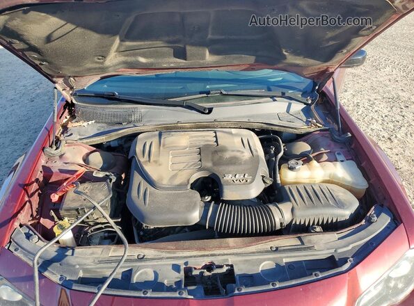 2C3CCAAG0KH673931 2019 CHRYSLER 300 Maroon Vista interior trasera