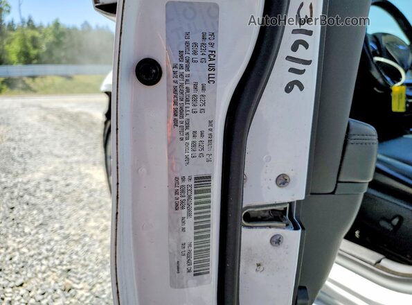 2C3CCAAG1GH206881 2016 CHRYSLER 300 White Vista de la etiqueta del VIN