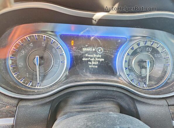2C3CCAAG4GH167350 2016 CHRYSLER 300 Black Vista del cuadro de instrumentos