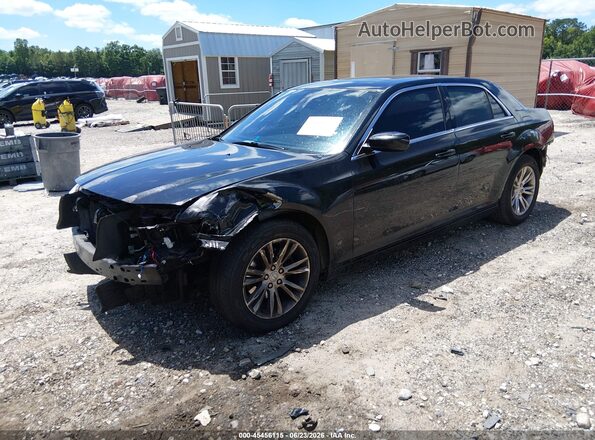 2C3CCAAG5HH606685 2017 CHRYSLER 300 Black Առջևի ձախ երեք քառորդ տեսարան