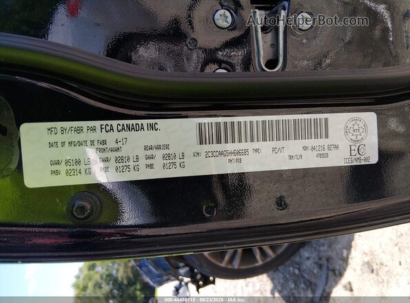 2C3CCAAG5HH606685 2017 CHRYSLER 300 Black Շարժիչի բաժամունքի տեսք