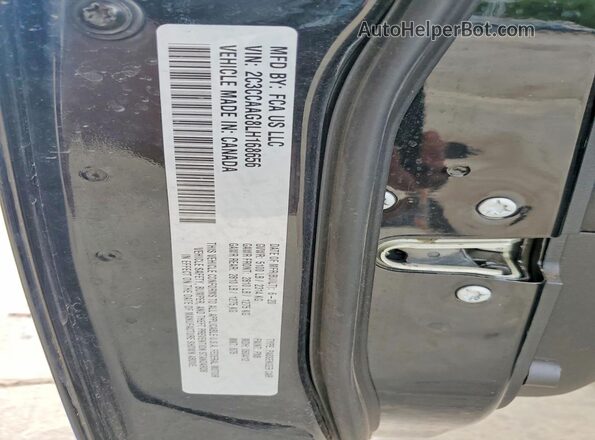 2C3CCAAG8LH168656 2020 CHRYSLER 300 Black Вид наклейки з VIN-кодом