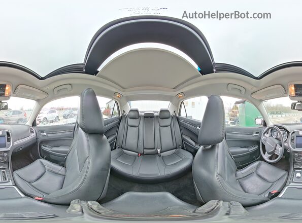 2C3CCAAGXJH201623 2018 CHRYSLER 300 Burgundy Vista interior de 360 grados