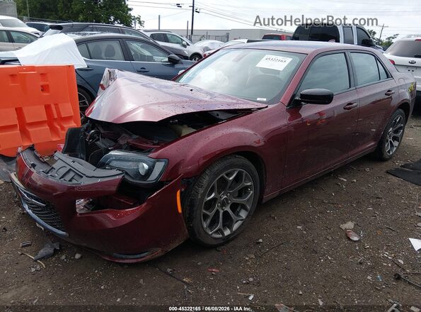 2C3CCAAGXJH250093 2018 CHRYSLER 300 Темно-бордовый Передняя левая четверть