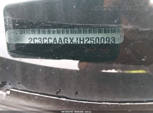 2C3CCAAGXJH250093 2018 CHRYSLER 300 Темно-бордовый Вид подкапотного пространства
