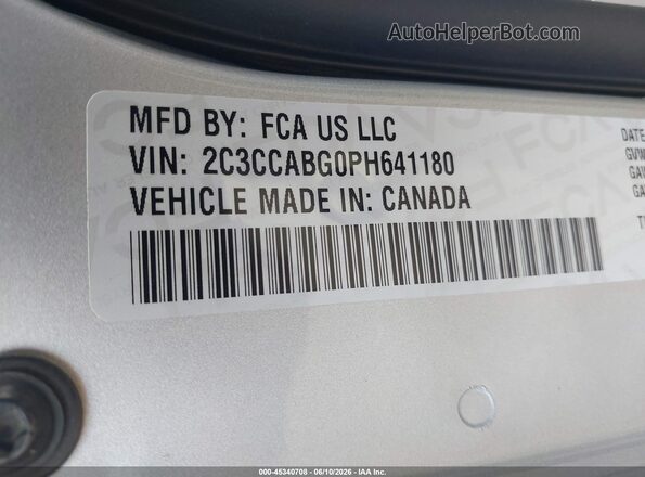 2C3CCABG0PH641180 2023 CHRYSLER 300 Gray Вид підкапотного простору