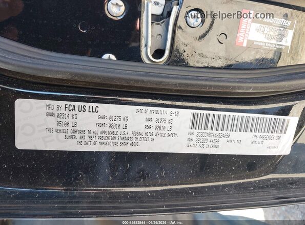 2C3CCABG4KH524050 2019 CHRYSLER 300 Black Vista del compartimento del motor