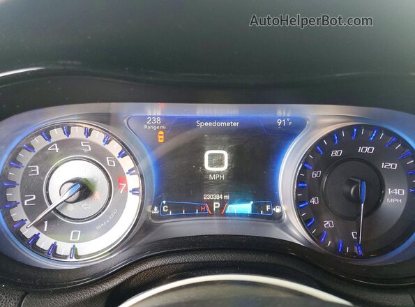 2C3CCABG5HH668862 2017 CHRYSLER 300 Black Instrument cluster view