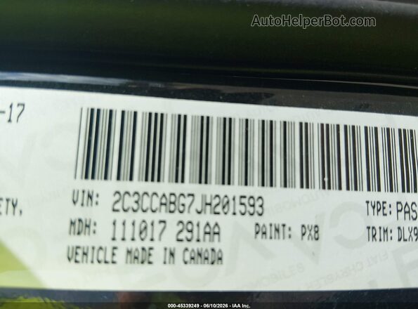 2C3CCABG7JH201593 2018 CHRYSLER 300 Черный Вид подкапотного пространства