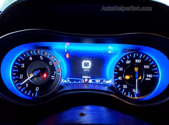 2C3CCABG7MH550189 2021 CHRYSLER 300 White Вид щитка приладів