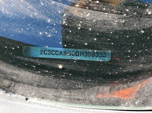 2C3CCABG8GH358333 2016 CHRYSLER 300 Black VIN კოდის სტიკერის ხედი