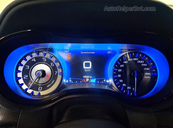 2C3CCABGXGH324863 2016 CHRYSLER 300 Silver Instrument cluster view