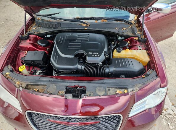 2C3CCAEG3GH268695 2016 CHRYSLER 300 Burgundy Սալոնի հետևի տեսք