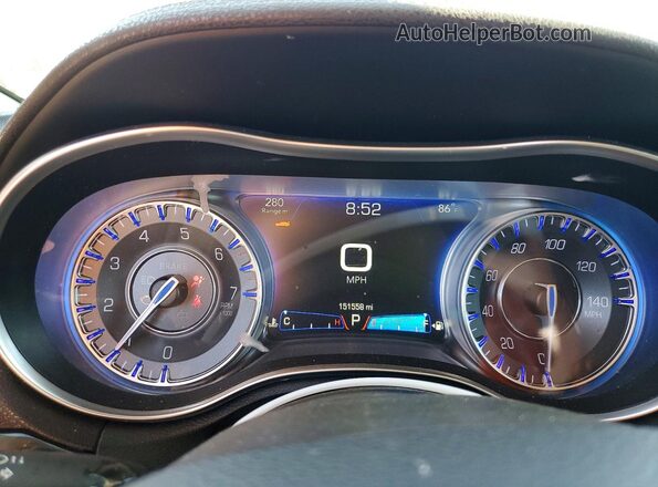 2C3CCAEG9GH248077 2016 CHRYSLER 300 Silver Widok zestawu wskaźników