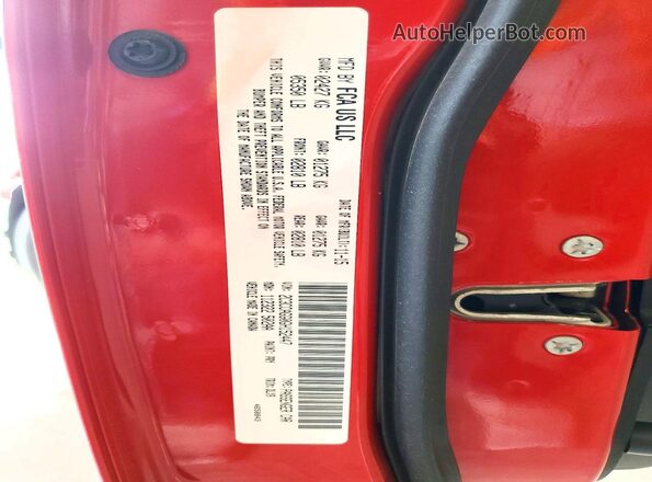 2C3CCAGG0GH152447 2016 CHRYSLER 300 Red Вид наклейки з VIN-кодом