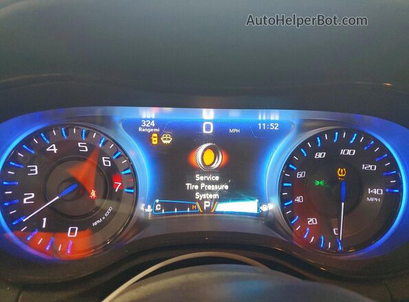 2C3CCAGG1HH597359 2017 CHRYSLER 300 Red Instrument cluster view