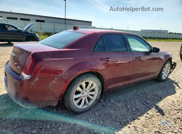 2C3CCAGG5JH256326 2018 CHRYSLER 300 Burgundy Trasero derecho