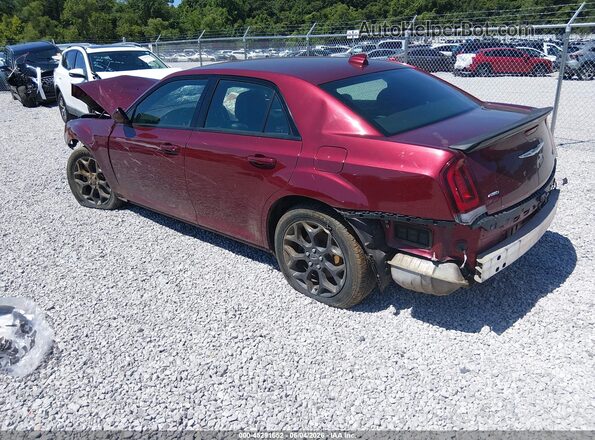 2C3CCAGG6KH610792 2019 CHRYSLER 300 Burgundy Trasero izquierdo
