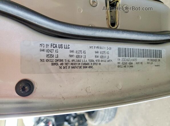 2C3CCAGG7LH164797 2020 CHRYSLER 300 Серебряный Вид подкапотного пространства