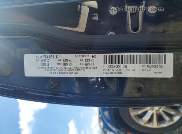 2C3CCAKG9GH111418 2016 CHRYSLER 300 Black Widok komory silnika