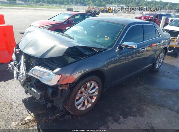 2C3CCAKG9KH569887 2019 CHRYSLER 300 Gray Vista tres cuartos delantera izquierda