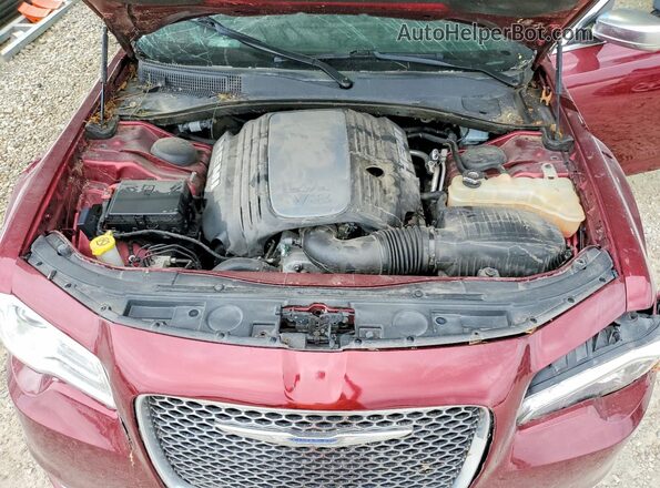 2C3CCAPTXJH191082 2018 CHRYSLER 300 Burgundy Вид задньої частини салону