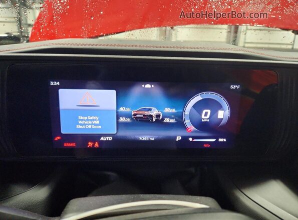 2C3CDBCK6SR559799 2025 DODGE CHARGER Red Вид щитка приладів